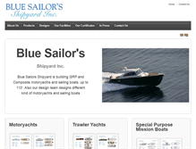 Tablet Screenshot of bluesailors.net